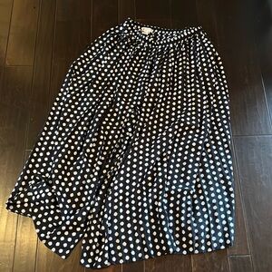 Michael Kors long polka dot skirt L EUC